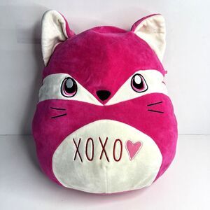 Fern the Hot Pink XOXO Fox Plush Kellytoy Squishmallows Stuffed Animal 2018 12"
